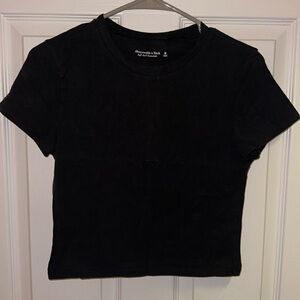 Black Baby Tee, size M, Abercrombie & Fitch